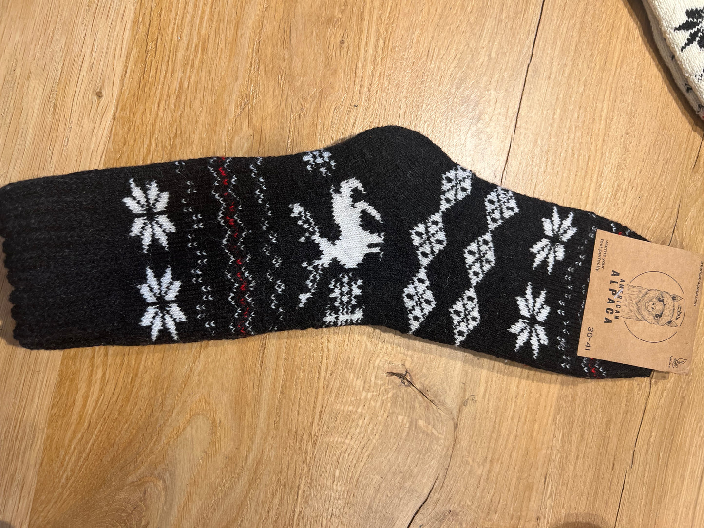 ✅Alpaca Socken Elch 36-41