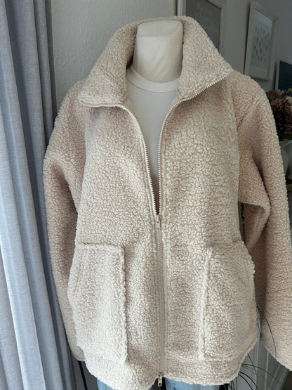 Teddy ZIP Jacke beige Zwillingsherz