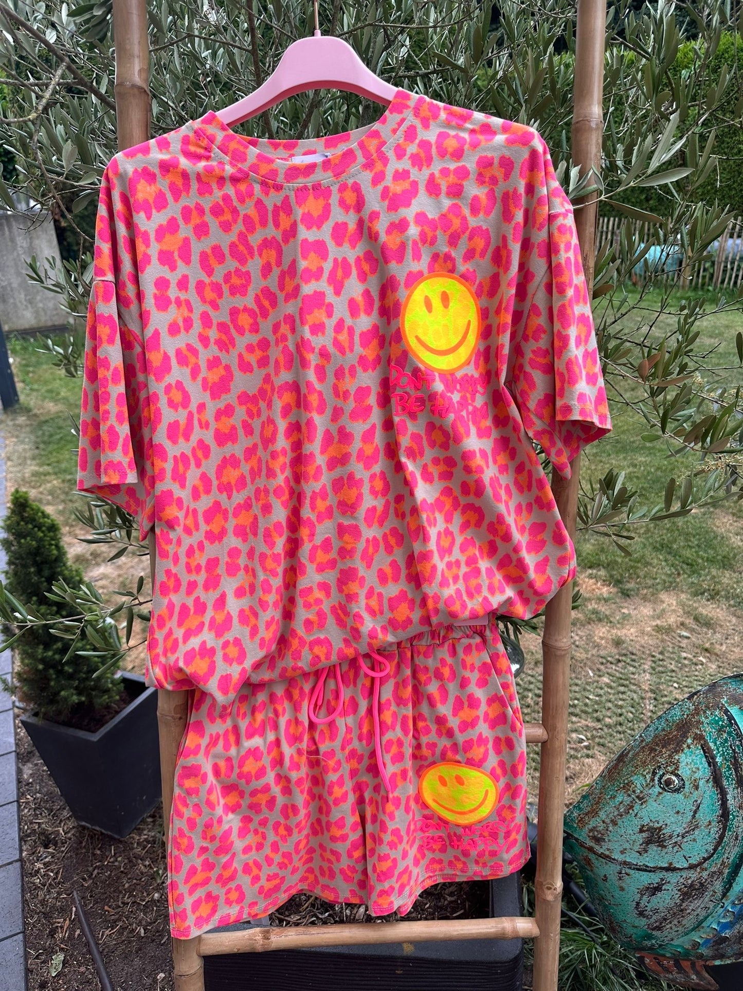 Leo Smiley 2 Teiler in verschiedenen Farben  don‘t worry be happy
