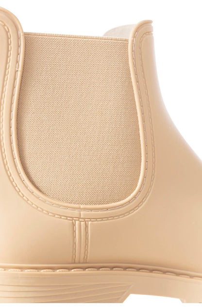 Beige Stiefeletten "Zwillingsherz"