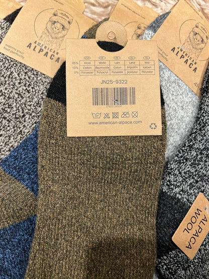 Alpaca Herren Socken gestreift Gr 41-47