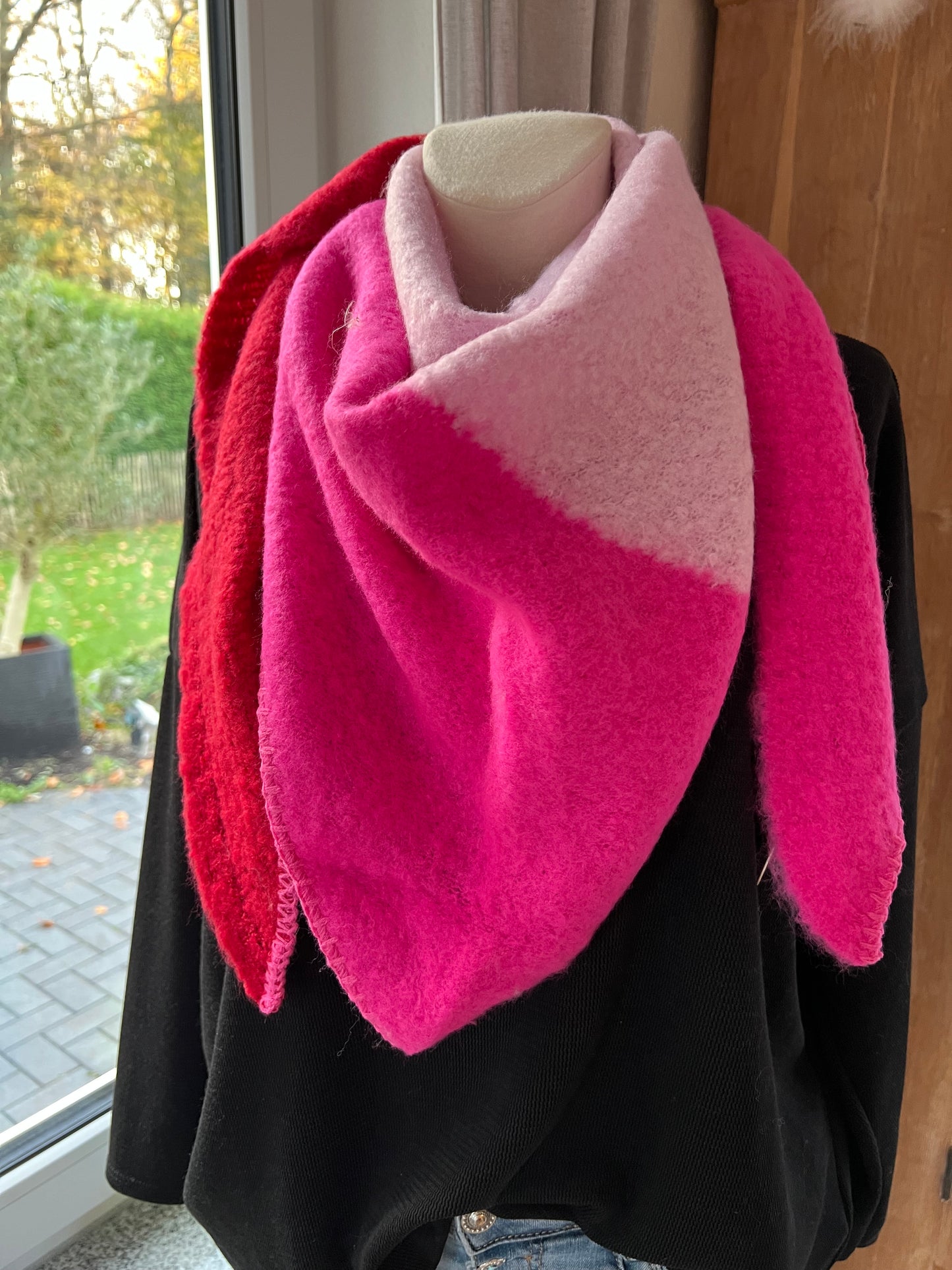 Dreieckschal "Flausch mehrfarbig"