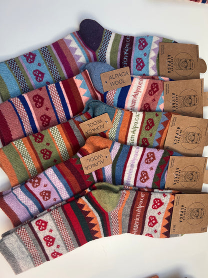 Alpaca Socken Brezel Gr 36-41