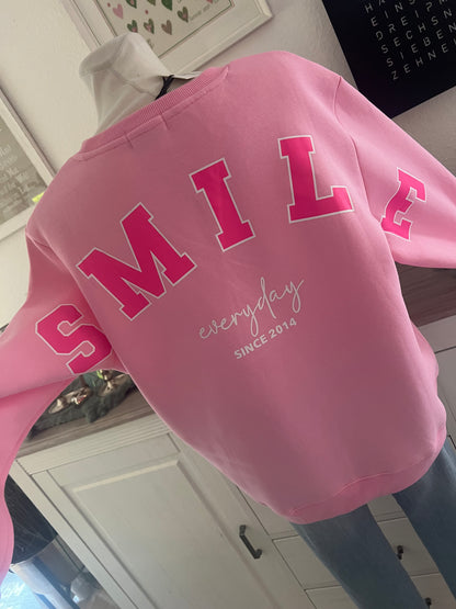 Sweatshirt Zwillingsherz Smile pink