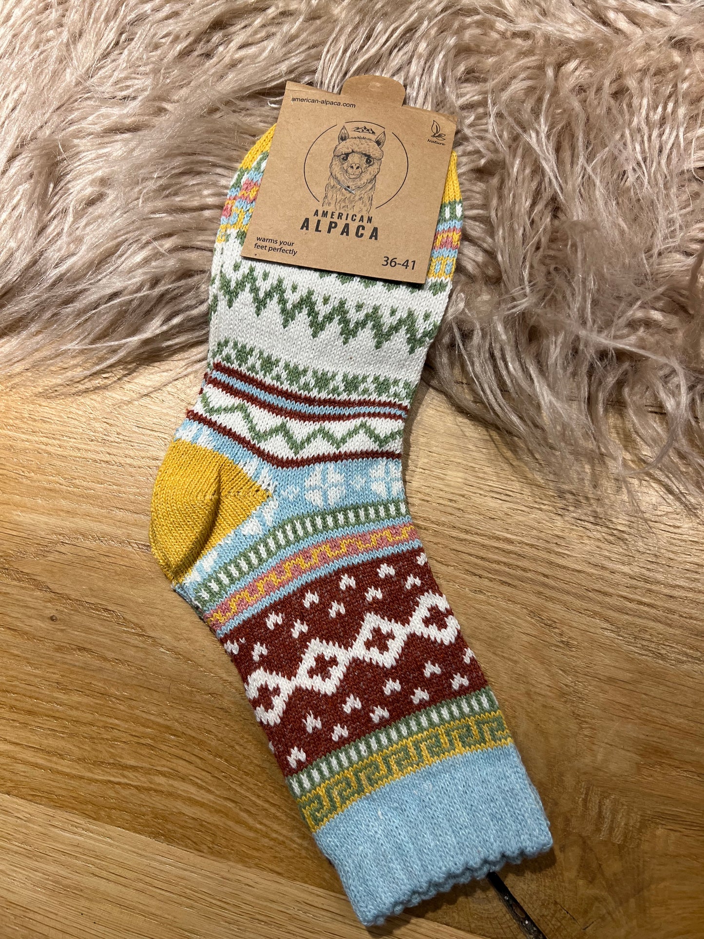 Alpaca Socken bunt Gr 36-41 — 8203