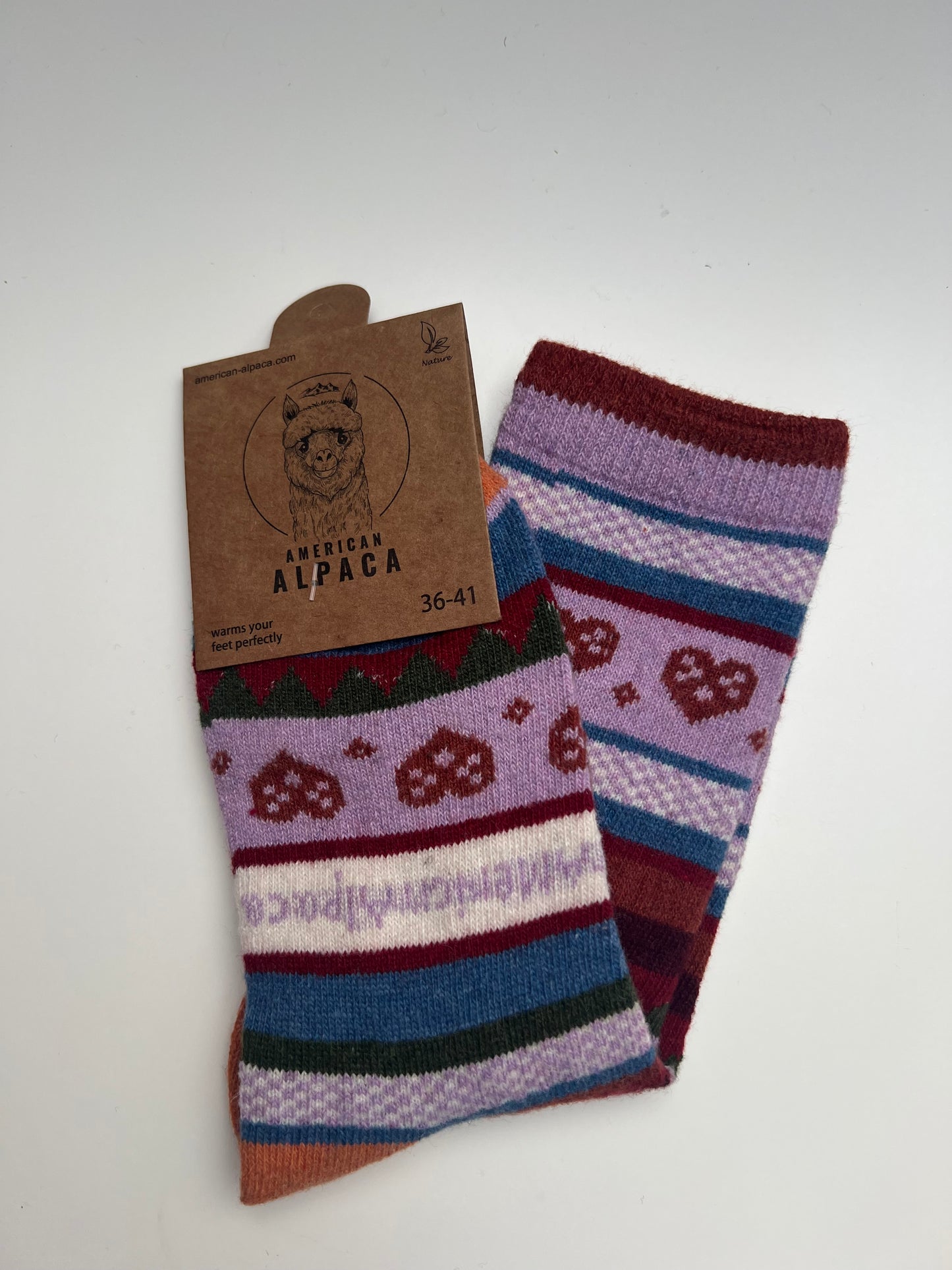 Alpaca Socken Brezel Gr 36-41