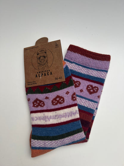 Alpaca Socken Brezel Gr 36-41