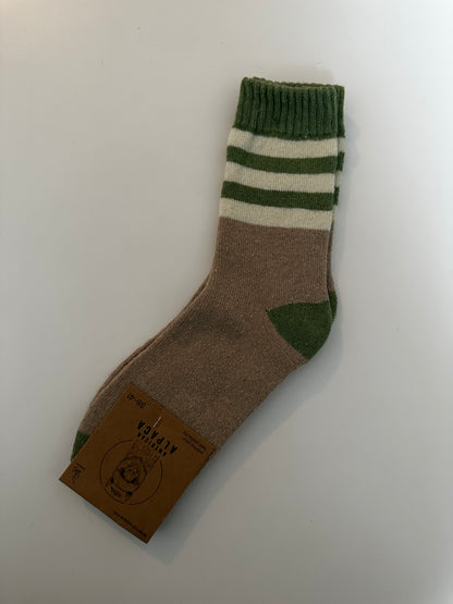 ✅Alpaca Socken Gr. 36-41 "Grün Creme"