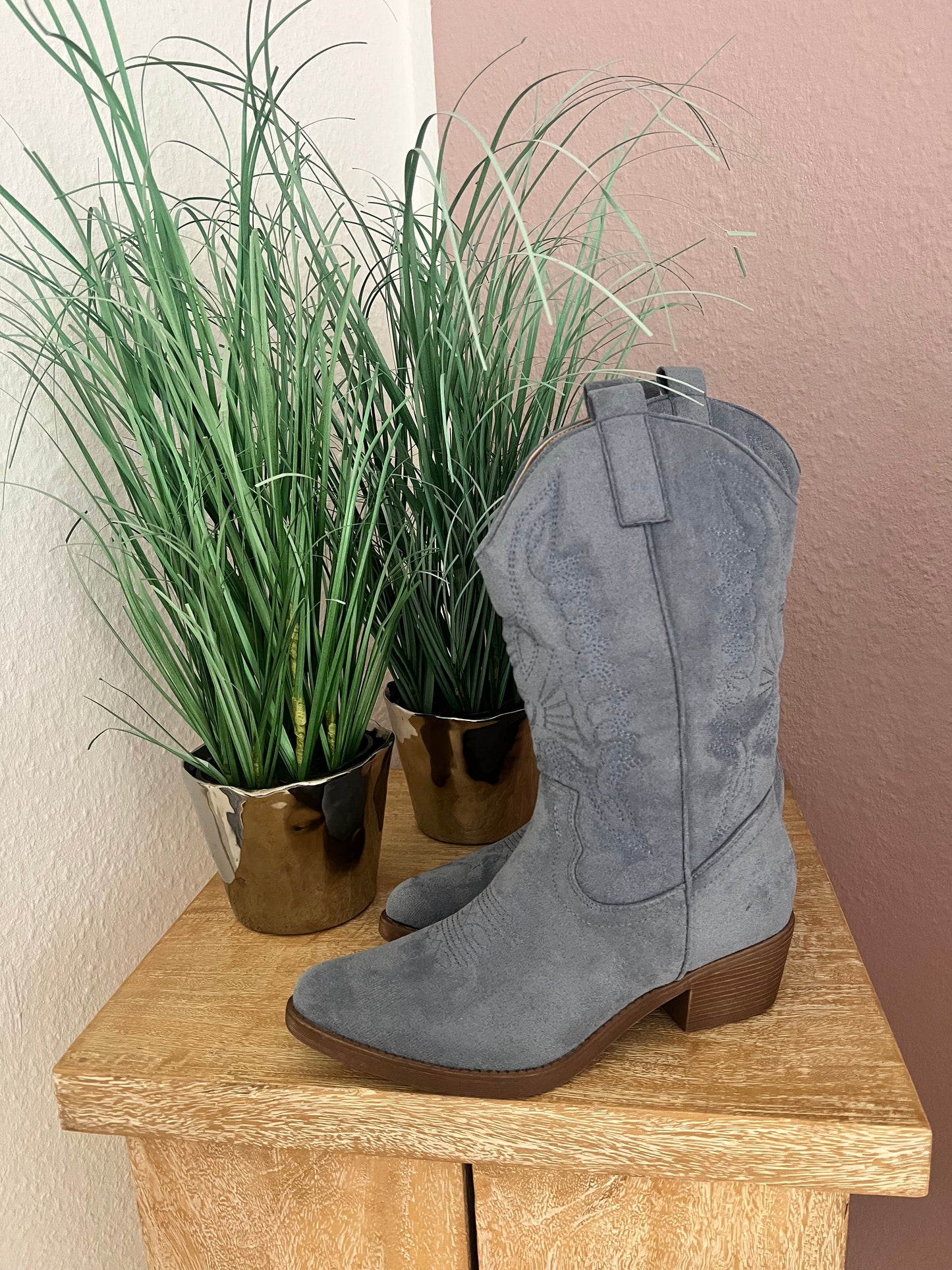 Cowboy Stiefel jeansblau