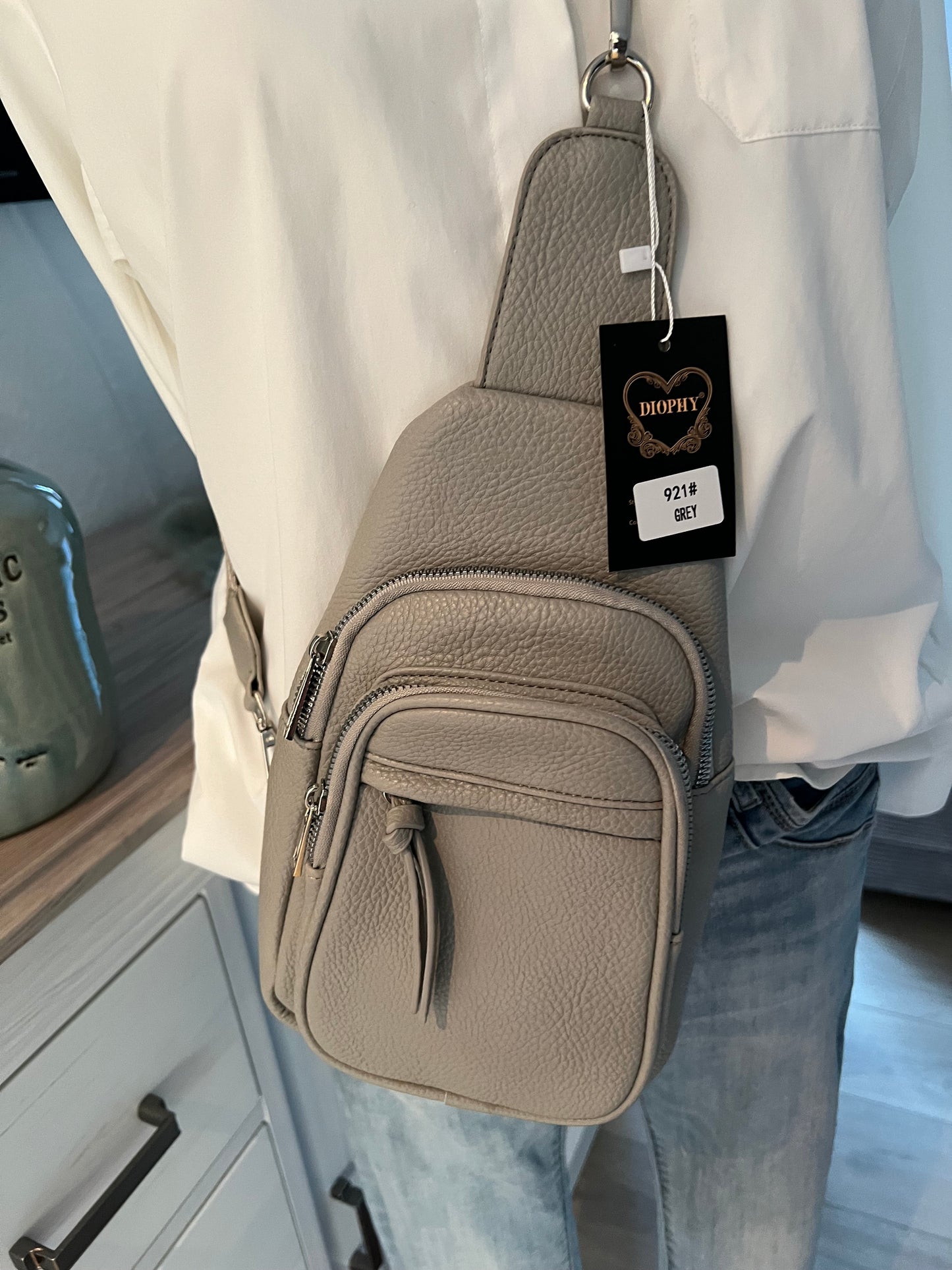 Lilli Crossbody mit Stoffgurt und Pouchette