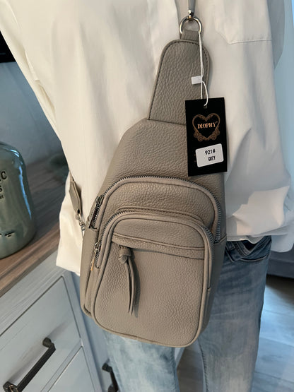 Lilli Crossbody mit Stoffgurt und Pouchette