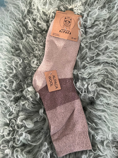 Alpaca Socken Gr 41-47 taupe