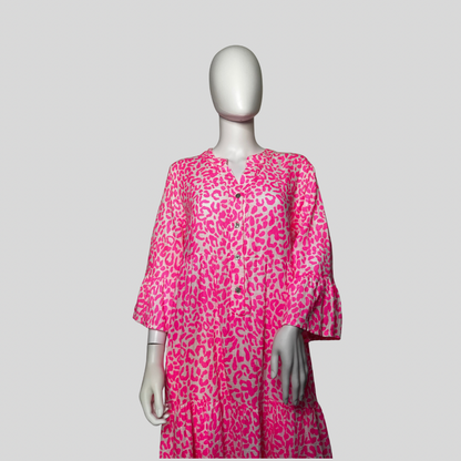 Musselin Kleid "Lang - Leo"