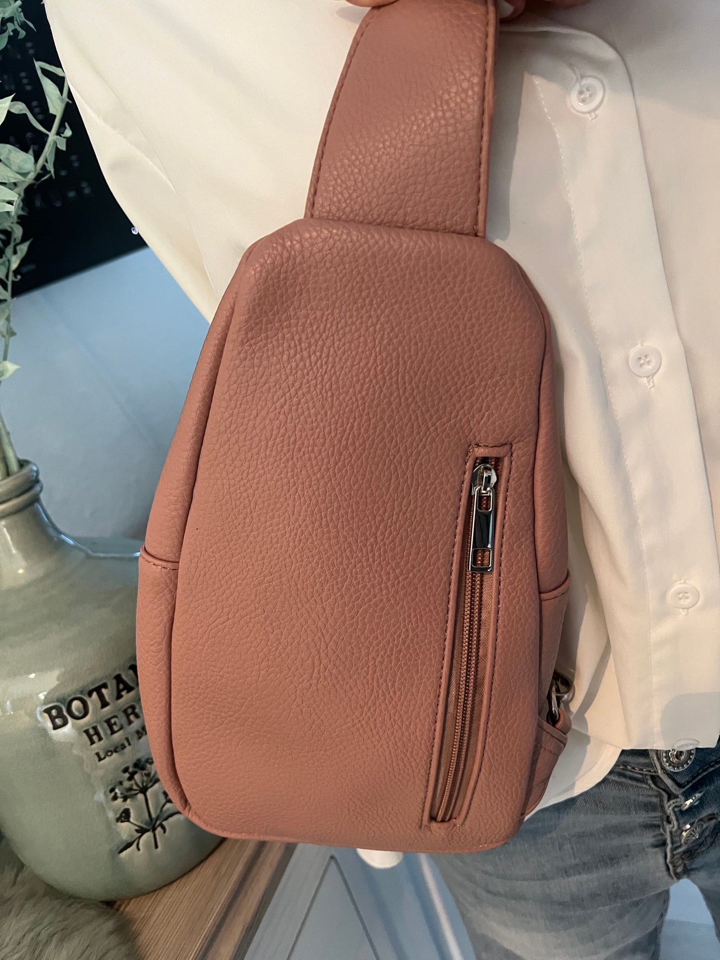 Lilli Crossbody mit Stoffgurt und Pouchette