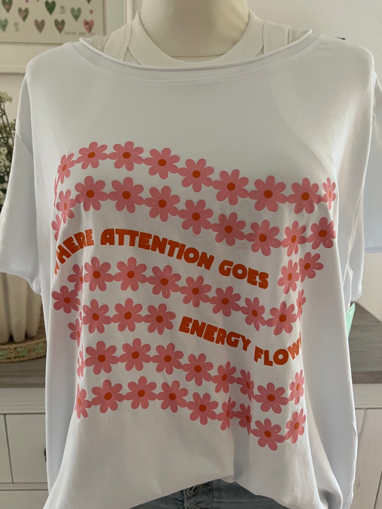 T Shirt  hinten länger mit Print