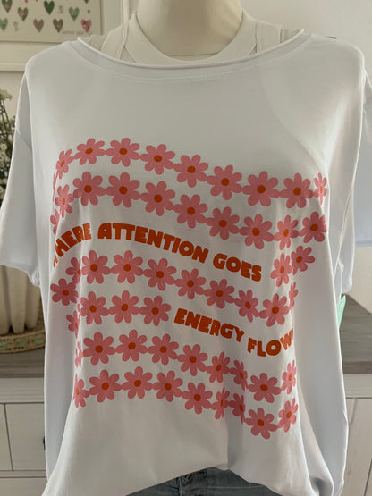 T Shirt  hinten länger mit Print