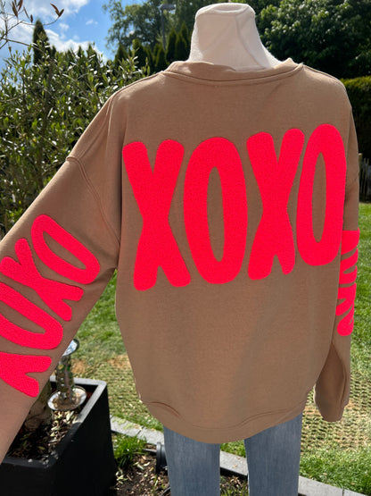 Xoxo Sweatshirt bordeauxrot