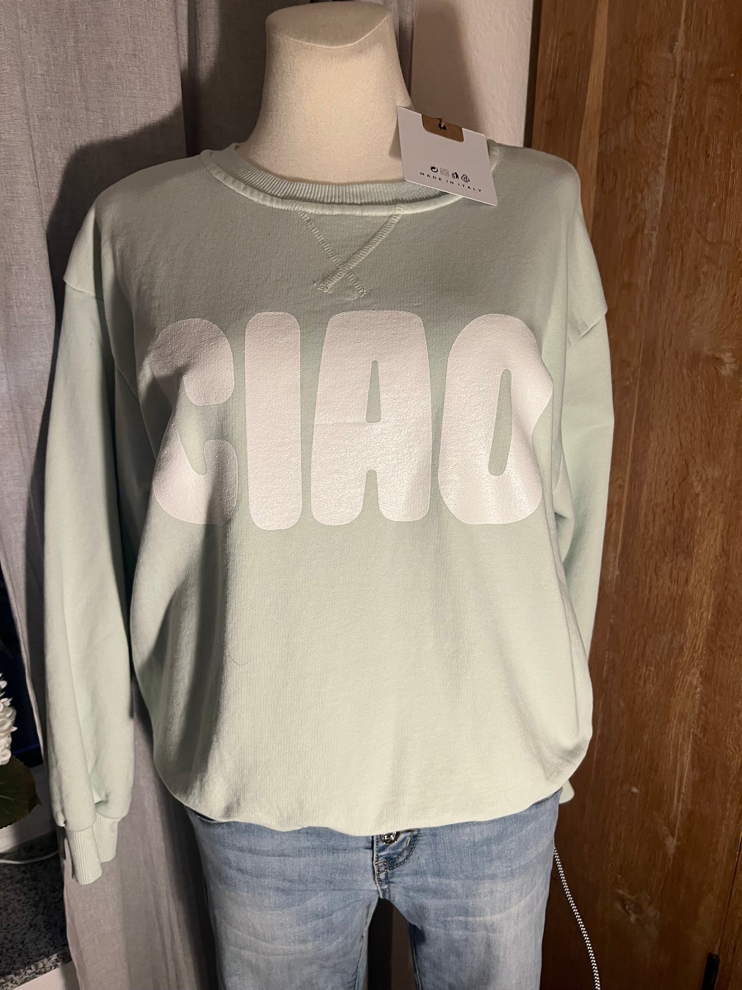 Sweatshirt CIAO in mint