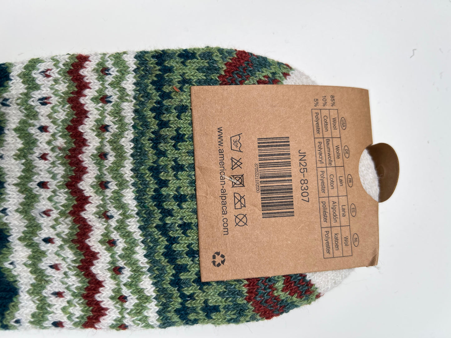 Alpaca Socken Gr. 36-41 "Ethno - Dick" ❌