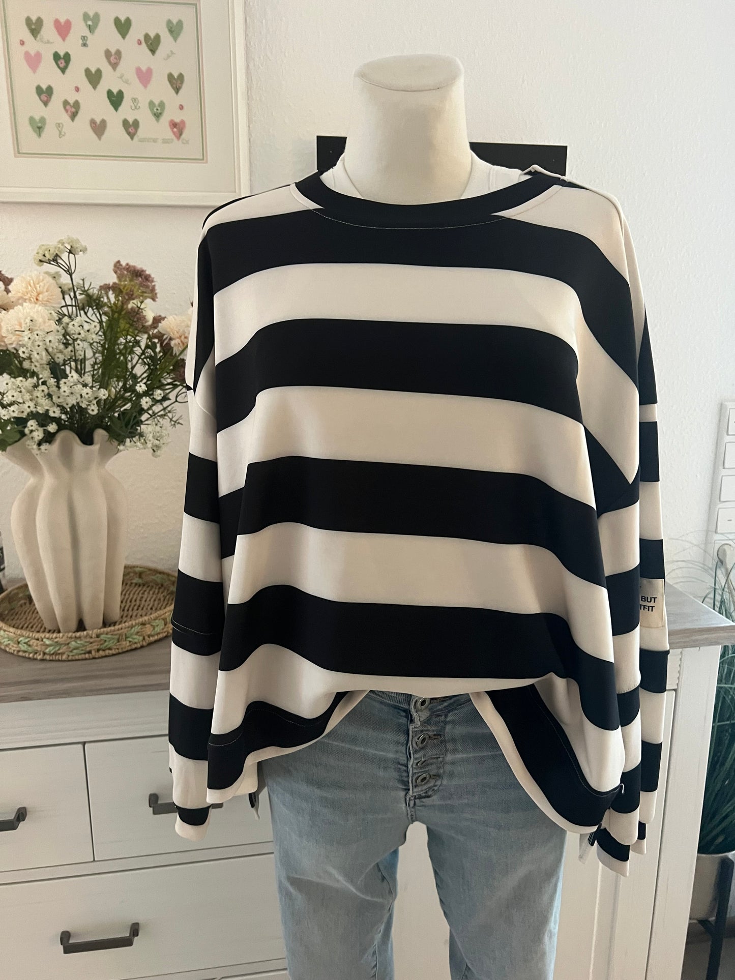Langarm Shirt Butterstoff in verschiedenen Farben