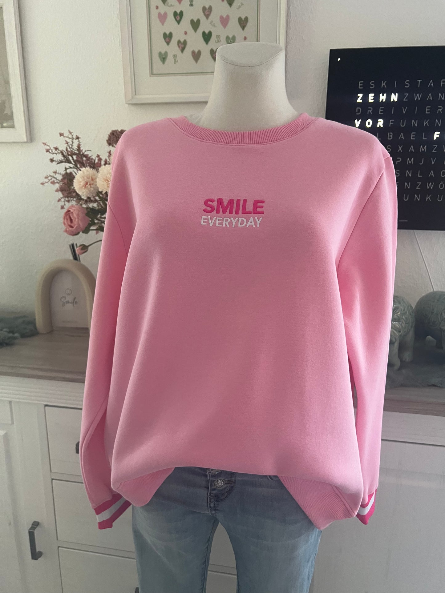Sweatshirt Zwillingsherz Smile pink