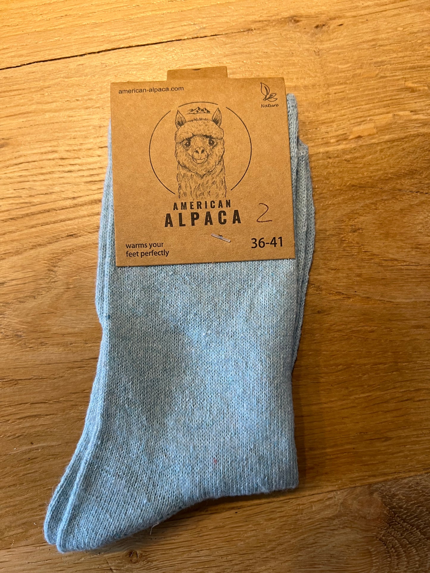 Alpaca Socken blau Gr 36-41 JN26-8106🦙