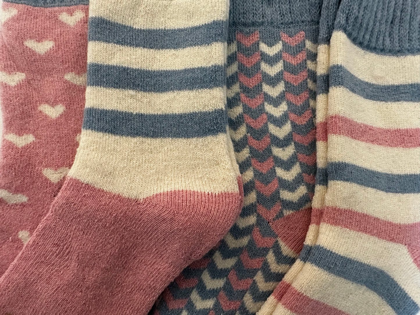 ✅Alpaca Socken Gr. 36-41 "Rosa Hellblau" ❌