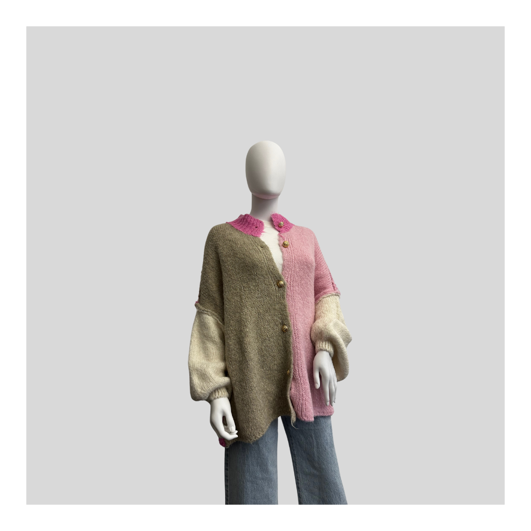 Strickjacke "4-Farbig"
