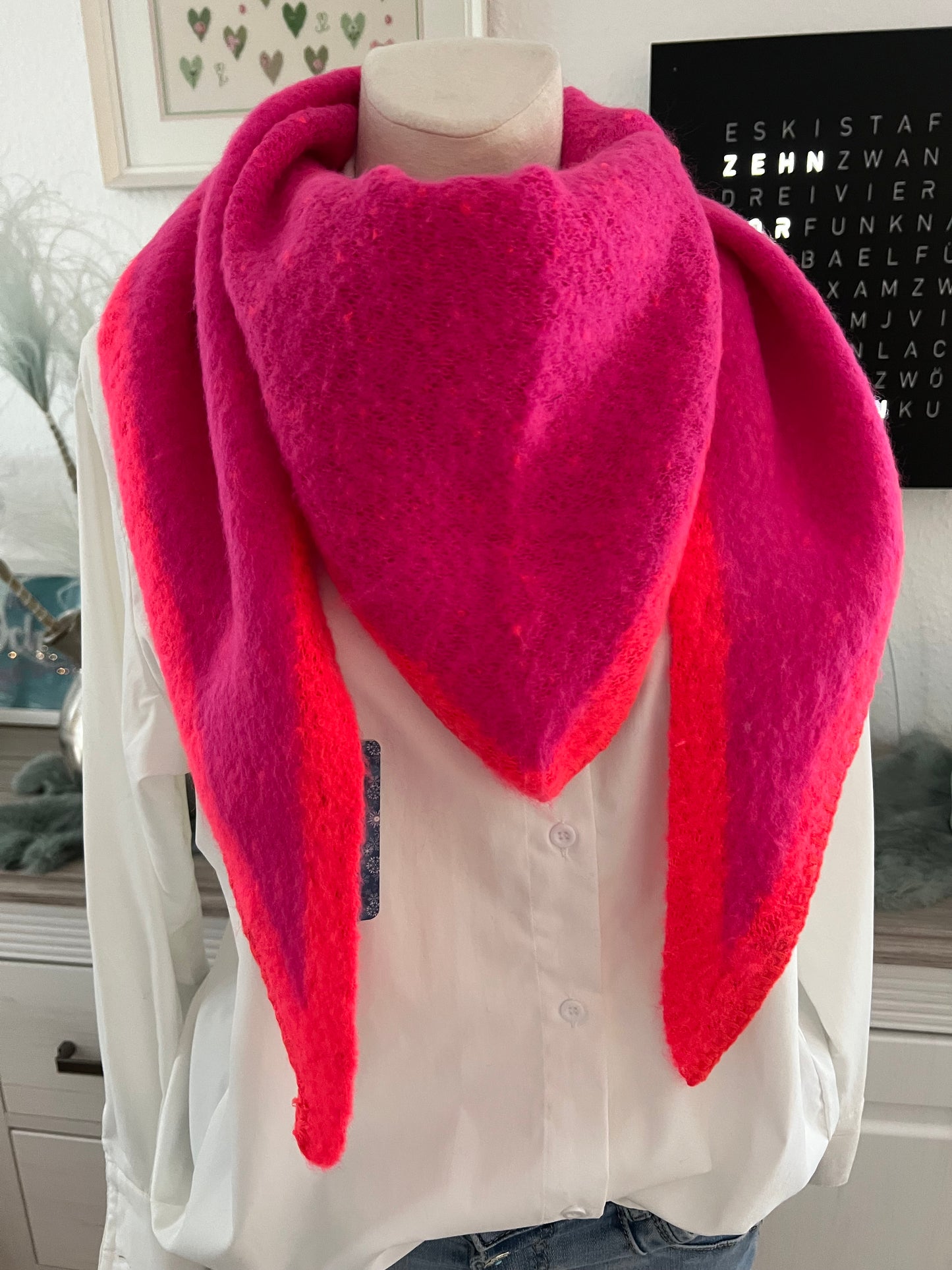 Flausch Schal 2 farbig