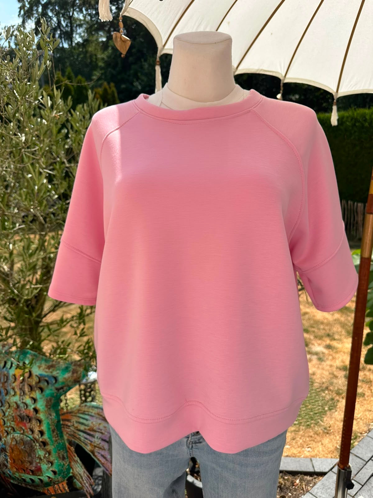 Shirt in uni aus Butterstoff in verschiedenen Farben
