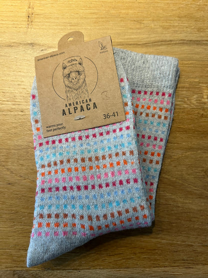 Alpaca Socken Quadrat bunt Gr 36-41 JN26-8221 🦙