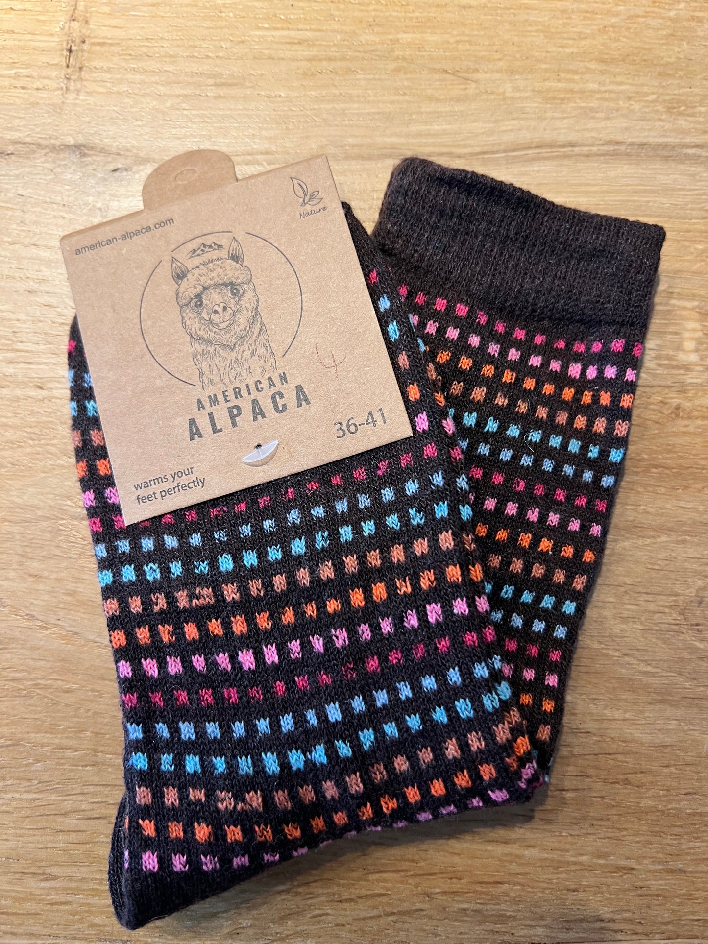 Alpaca Socken Quadrat bunt Gr 36-41 JN26-8221 🦙