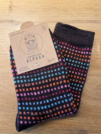 Alpaca Socken Quadrat bunt Gr 36-41 JN26-8221 🦙