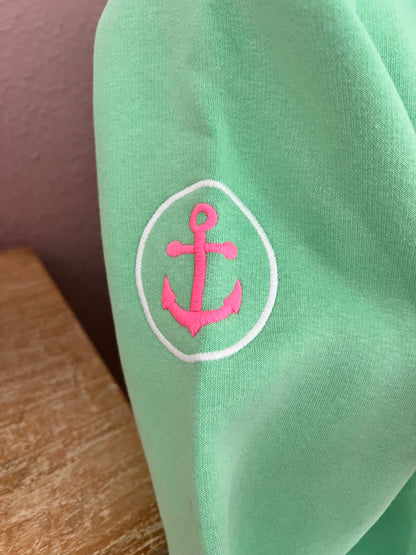 Zwillingsherz Hoodiejacke Moin Moin mint