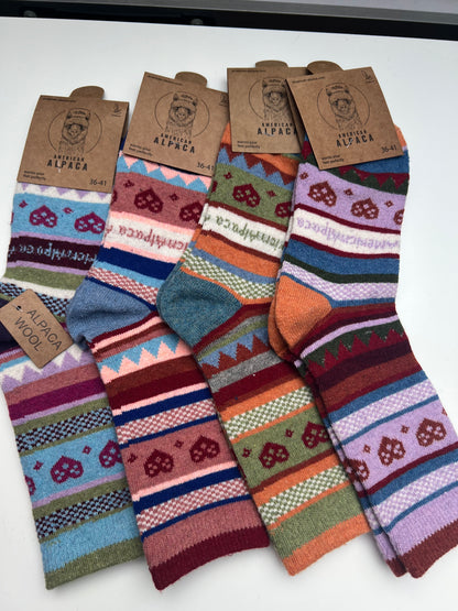 Alpaca Socken Brezel Gr 36-41
