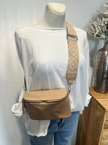 Crossbody Tasche mit Stoffgurt