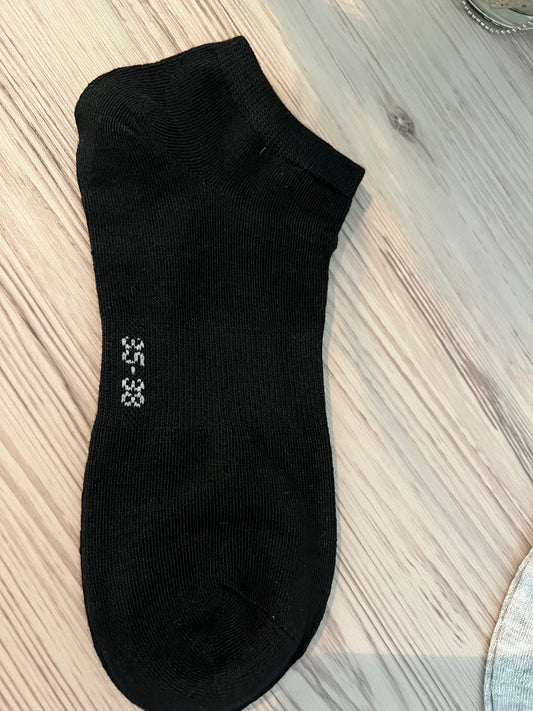 Sneaker Socken 35-38 schwarz und weiß