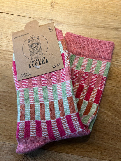 Alpaca Socken bunte Streifen Gr 36-41 JN26-8220 🦙