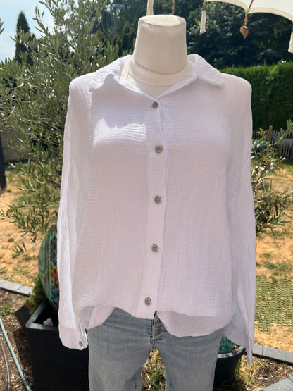 Musselin Bluse Good things ahead