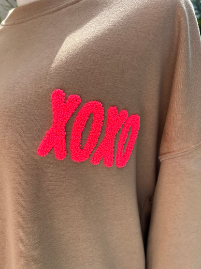 Xoxo Sweatshirt bordeauxrot