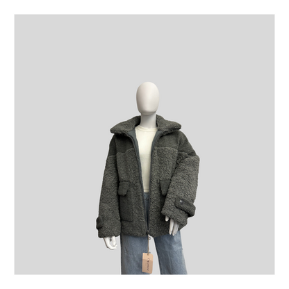 Graue Jacke “Teddy”