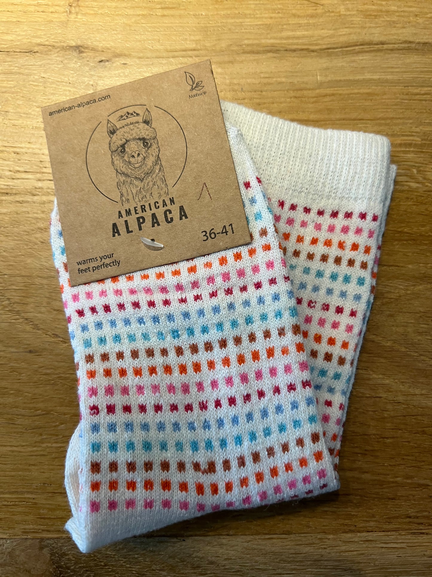 Alpaca Socken Quadrat bunt Gr 36-41 JN26-8221 🦙