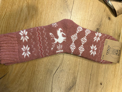✅Alpaca Socken Elch 36-41
