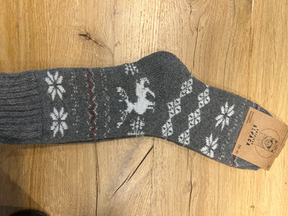 ✅Alpaca Socken Elch 36-41