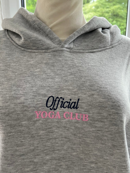 Hoodie  Yoga Zwillingsherz hellgrau