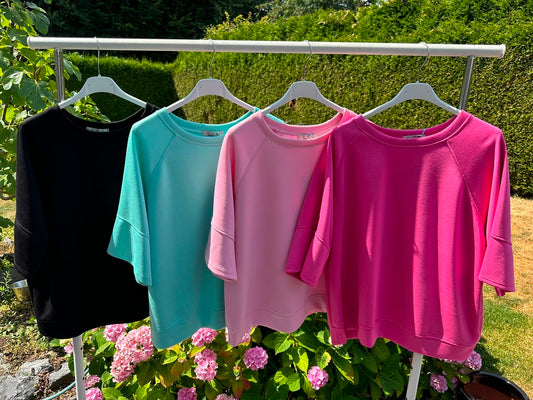 Shirt in uni aus Butterstoff in verschiedenen Farben