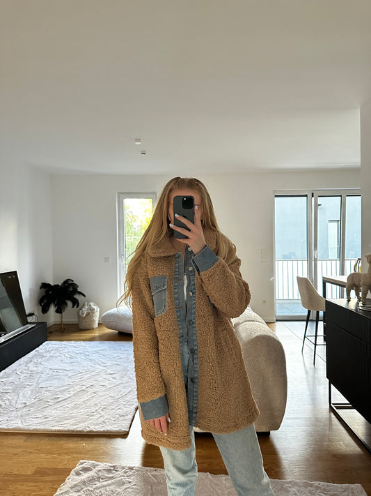 Teddy Jeansjacke
