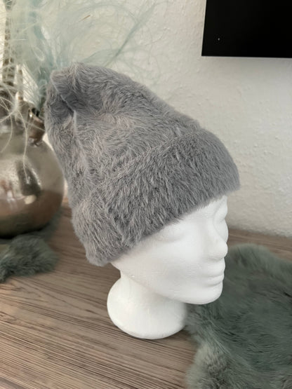 Flausch Mütze mit Angora