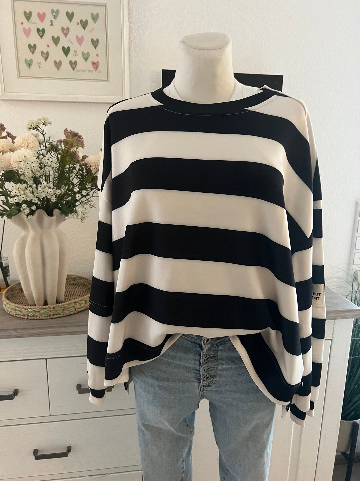 Langarm Shirt Butterstoff in verschiedenen Farben