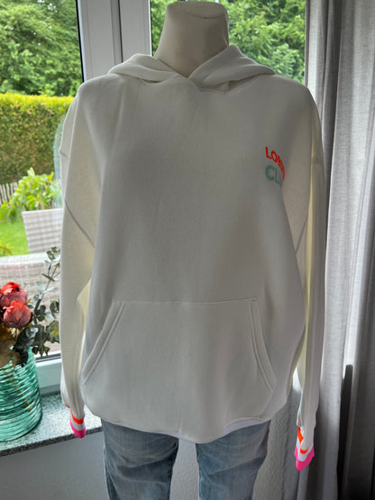 Hoodie Lobster Zwillingsherz wollweiss